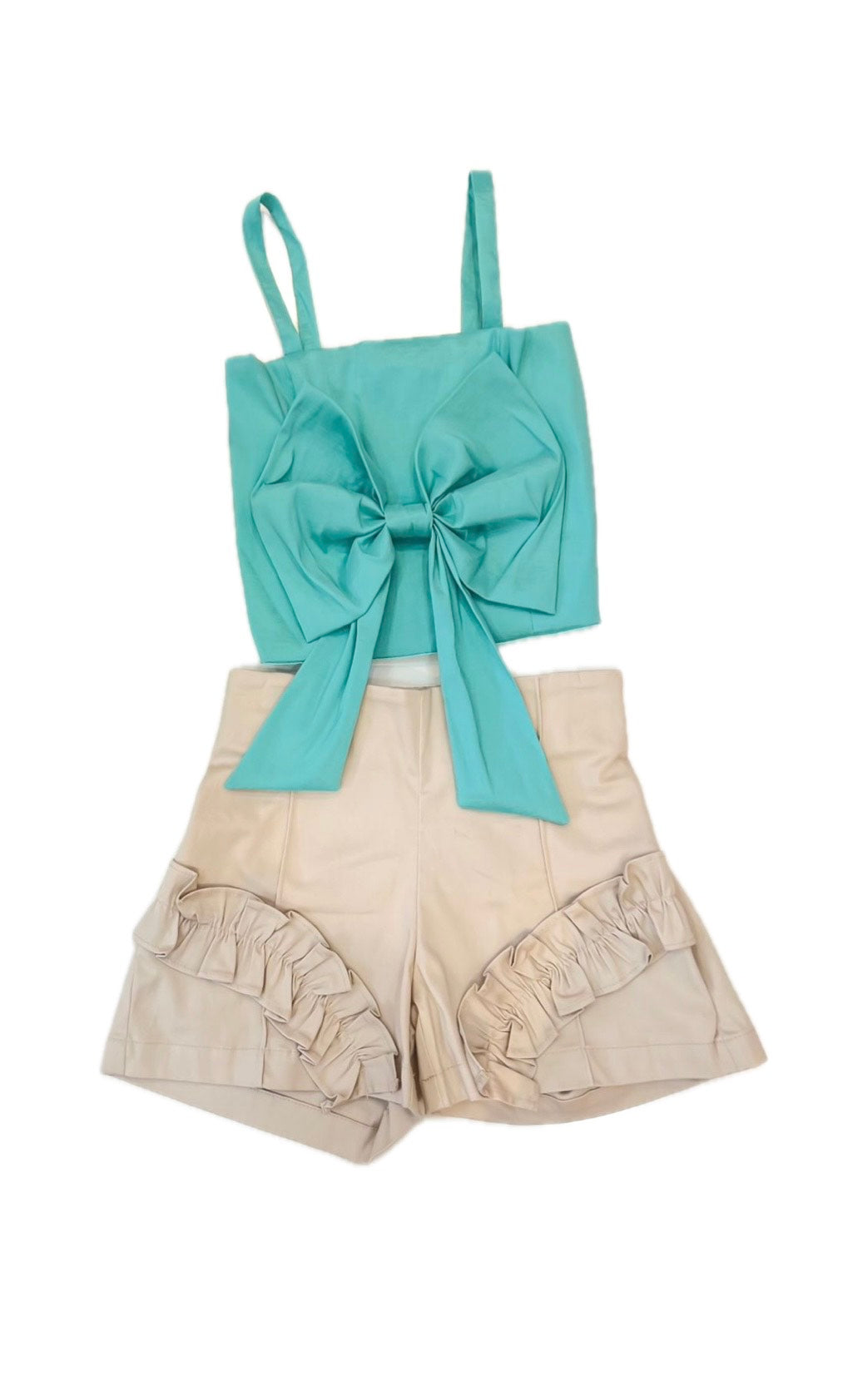 Ivory ruffles pant