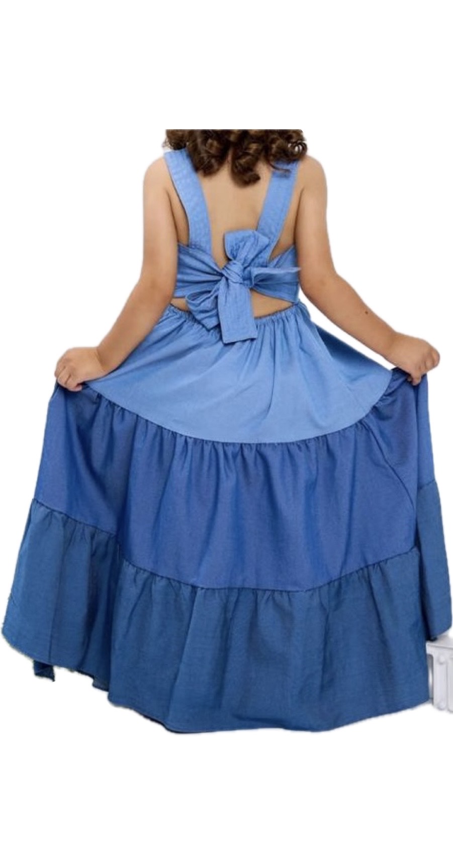 Blue long dress